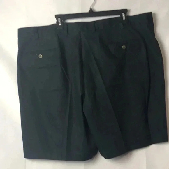 NORDSTROM SHORTS MENS SZ 46W. BLACK PLEATED FRONT - Picture 5 of 8